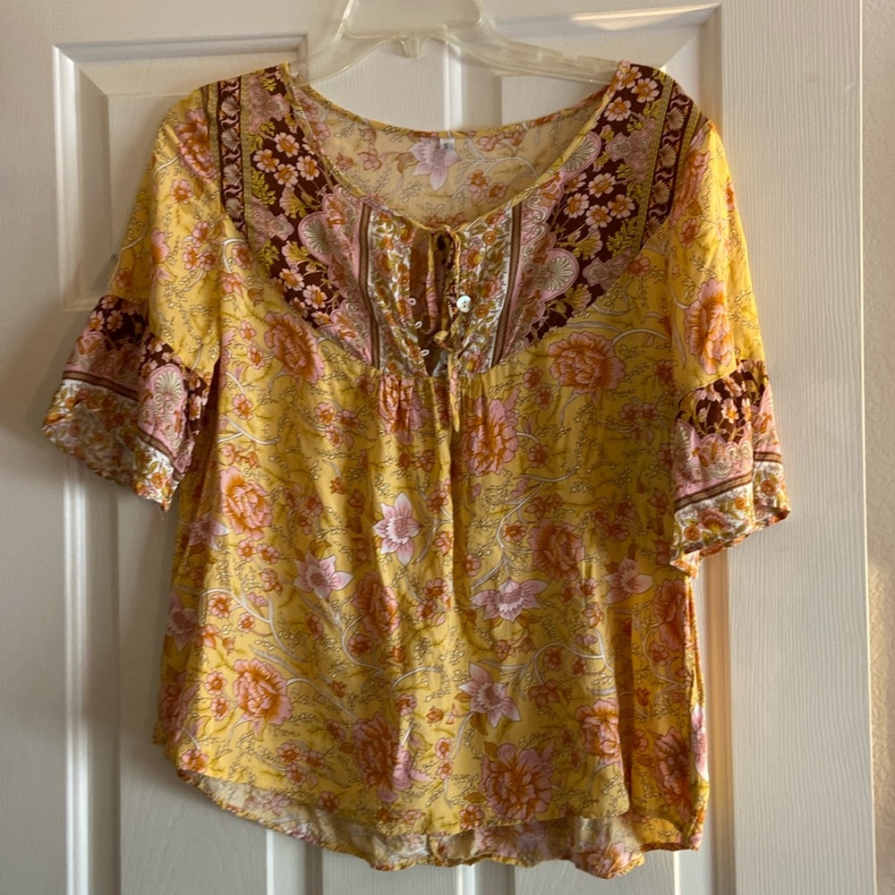 Boho Short Sleeve Top